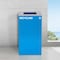 Alpine Industries 87 Gal. 3-Stream Black Steel Square Open Top Trash Can Compost and Blue Recycling Station ALP4450-BLK-KIT14 - alternate 6